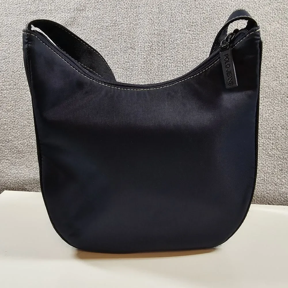 Polo Ralph Lauren Polo Jeans Co VTG Hobo Shoulder Bag Purse Sporty Gorpcore Blue